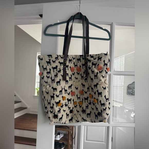 Anthropologie Jasper and Jeera Llama Tote Bag - Picture 2 of 6